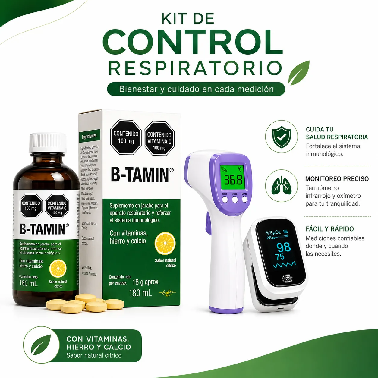 KIT Salud Respiratorio Avanzado — Farmi Ahorro