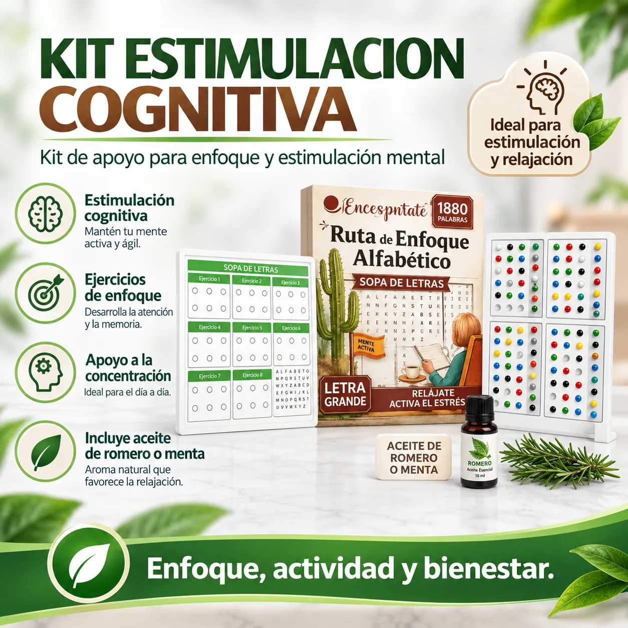 KIT Estimulacion Cognitiva — Adulto mayor