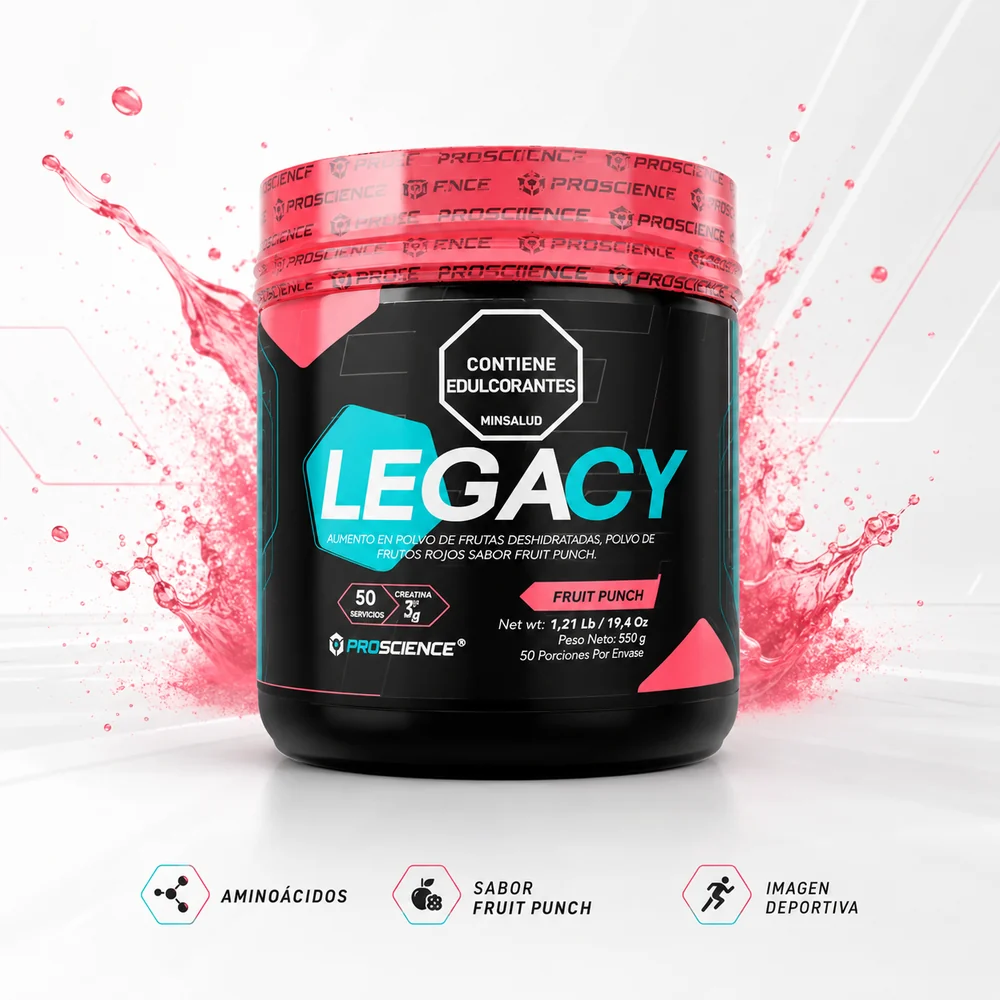 Legacy Creatina Proscience Fruit 550GR 50S — Nutricionales