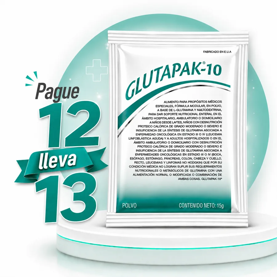 GLUTAPAK POLVO SOBRE X 15 g PAGUE 12 LLEVE 13 — Farmi Ahorro