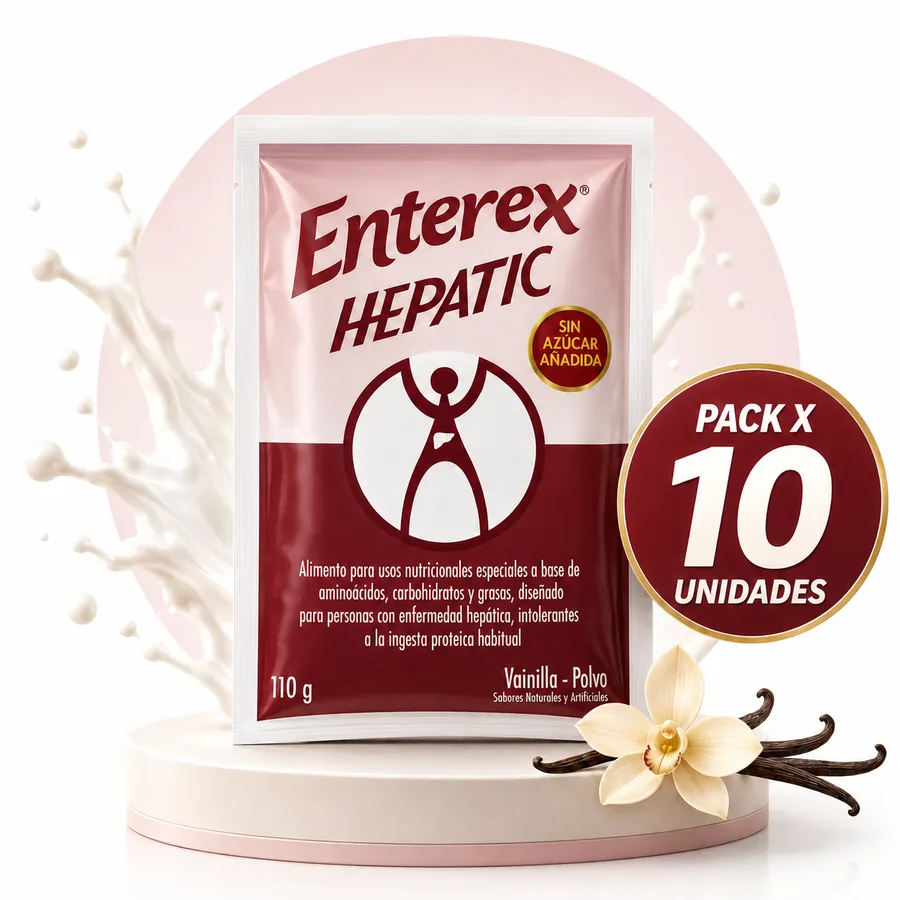 ENTEREX HEPATIC POLVO SOBRE X 110gr PACK X 10 UNIDADES — Farmi Ahorro