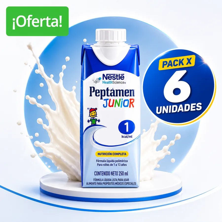PEPTAMEN JUNIOR 1.0 kcal / ml LIQUIDO TETRA PAK X 250 ml PACK X 6 FRASCOS — Farmi Ahorro