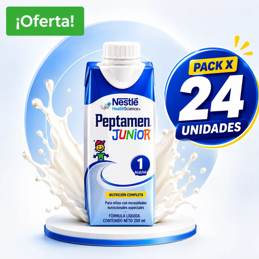 PEPTAMEN JUNIOR 1.0 kcal / ml LIQUIDO TETRA PAK X 250 ml PACK X 24 FRASCOS — Farmi Ahorro