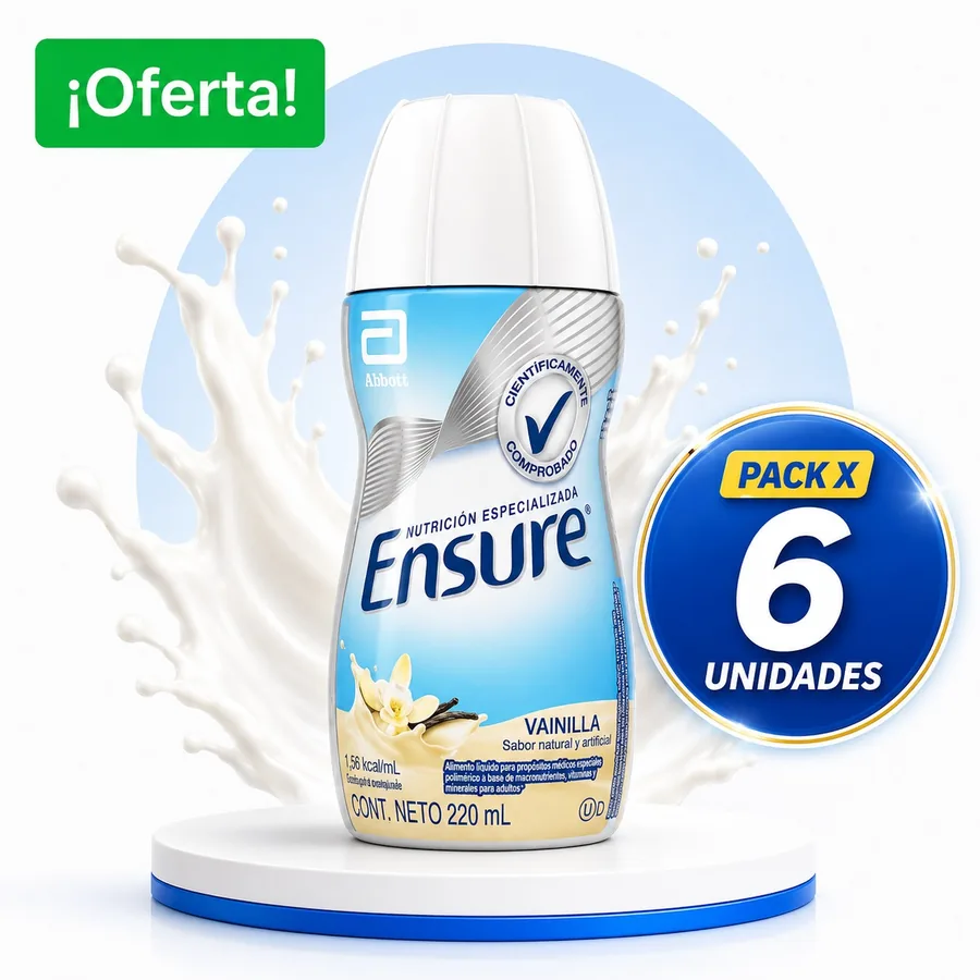 Ensure Vainilla x 220 ML Pack x 6 Unidades — Farmi Ahorro