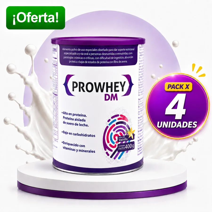 Prowhey Dm Lata 400 Gramos Oferta x 4 Unidades — Farmi Ahorro