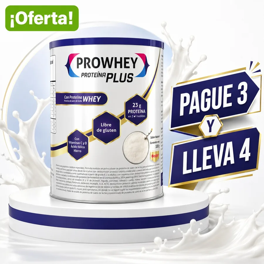 Prowhey Plus Natural Lata x 320 GR Oferta Pague 3 Lleve 4 — Farmi Ahorro
