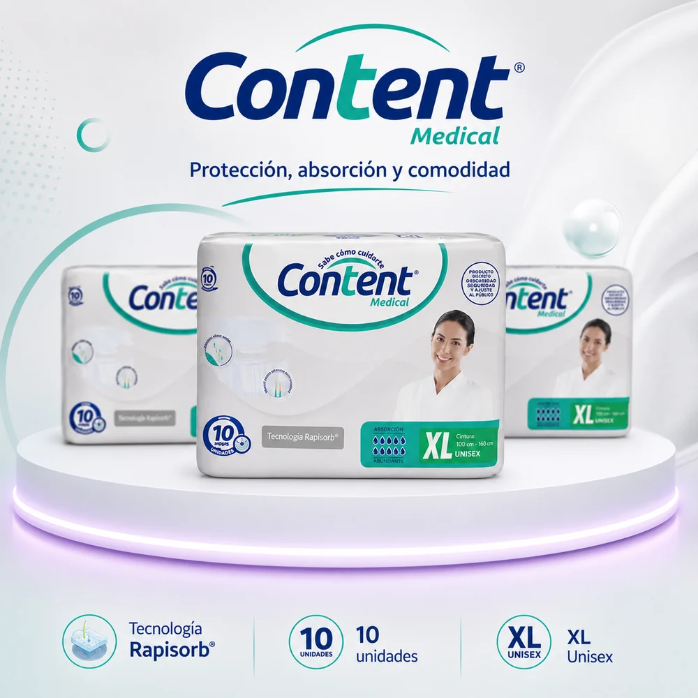 Oferta 90 Pañal Content Medical Talla XL — Adulto mayor