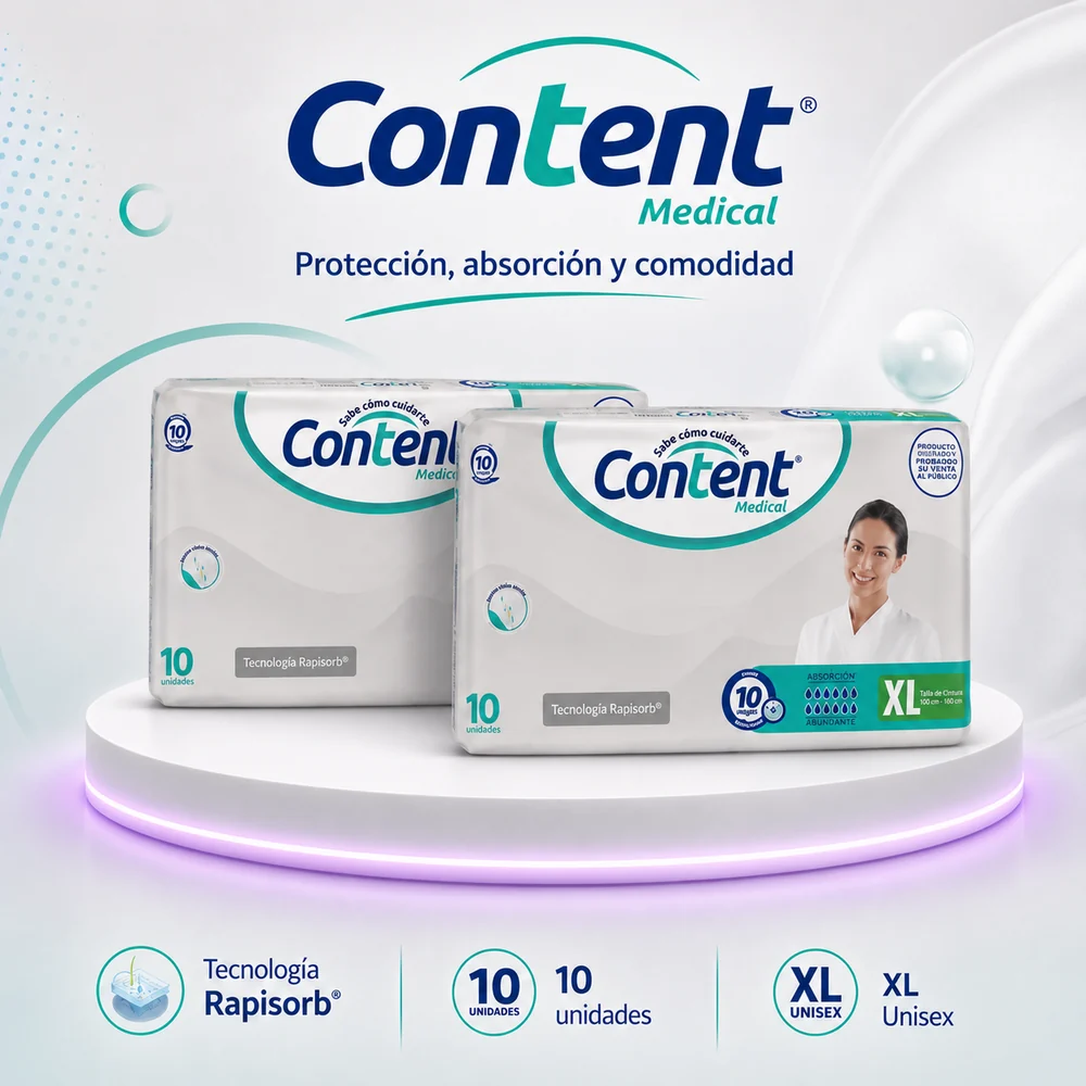Oferta 60 Pañal Content Medical Talla XL — Adulto mayor