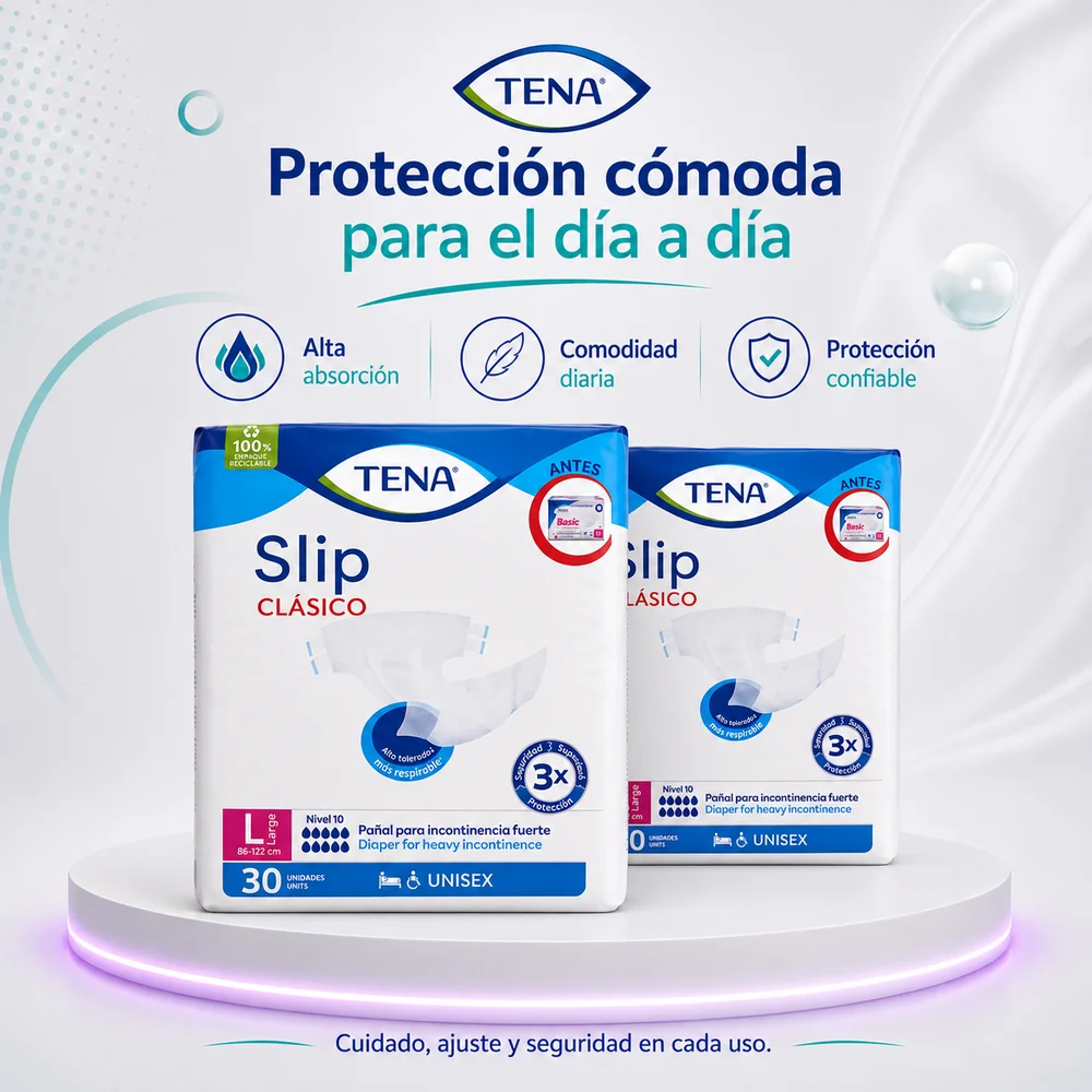 Oferta 60 Pañal Tena Slip Professional Basic Talla L — Adulto mayor
