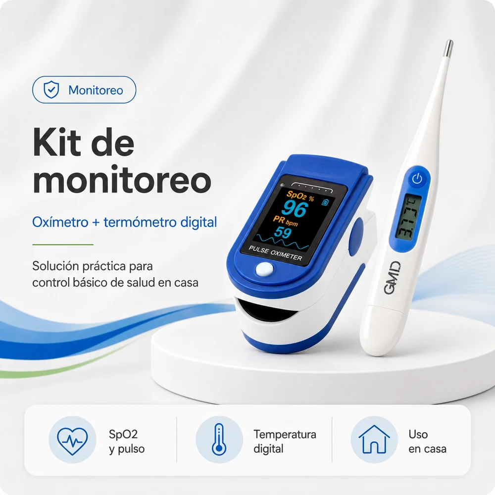 Oximetro + Tempo Iitermometro Digital — Equipos médicos