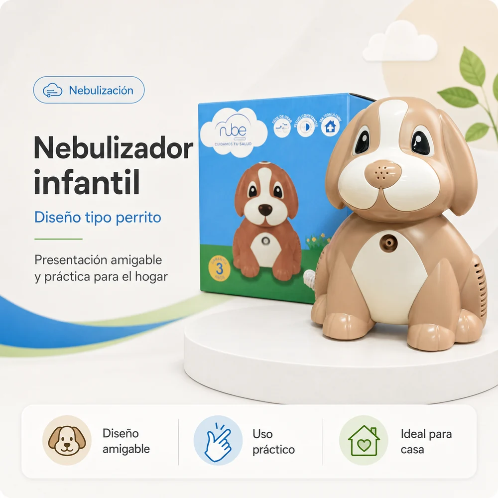 Compresor Nebulizador Pediátrico Cachorro — Equipos médicos