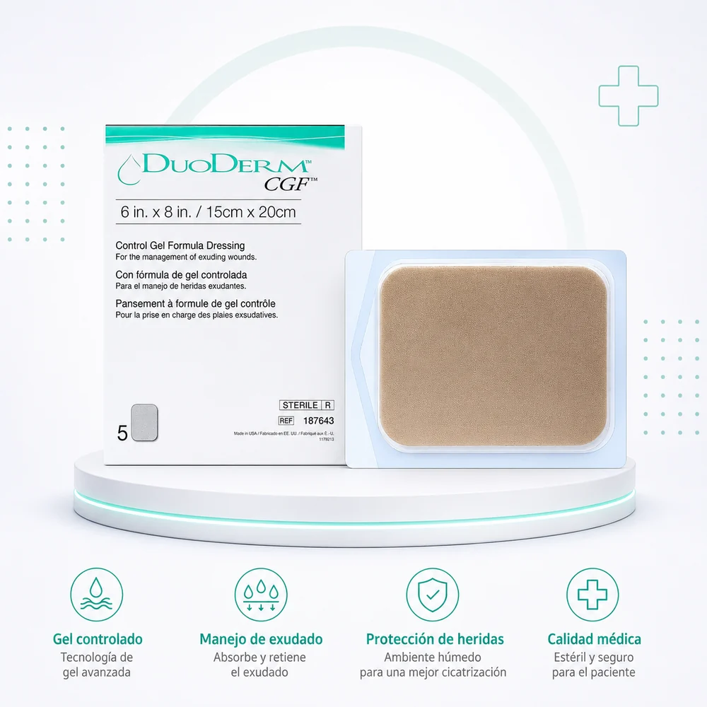 APOSITO DUODERM CGF 15cm X 20cm UNIDAD — Ostomía y cuidado de heridas