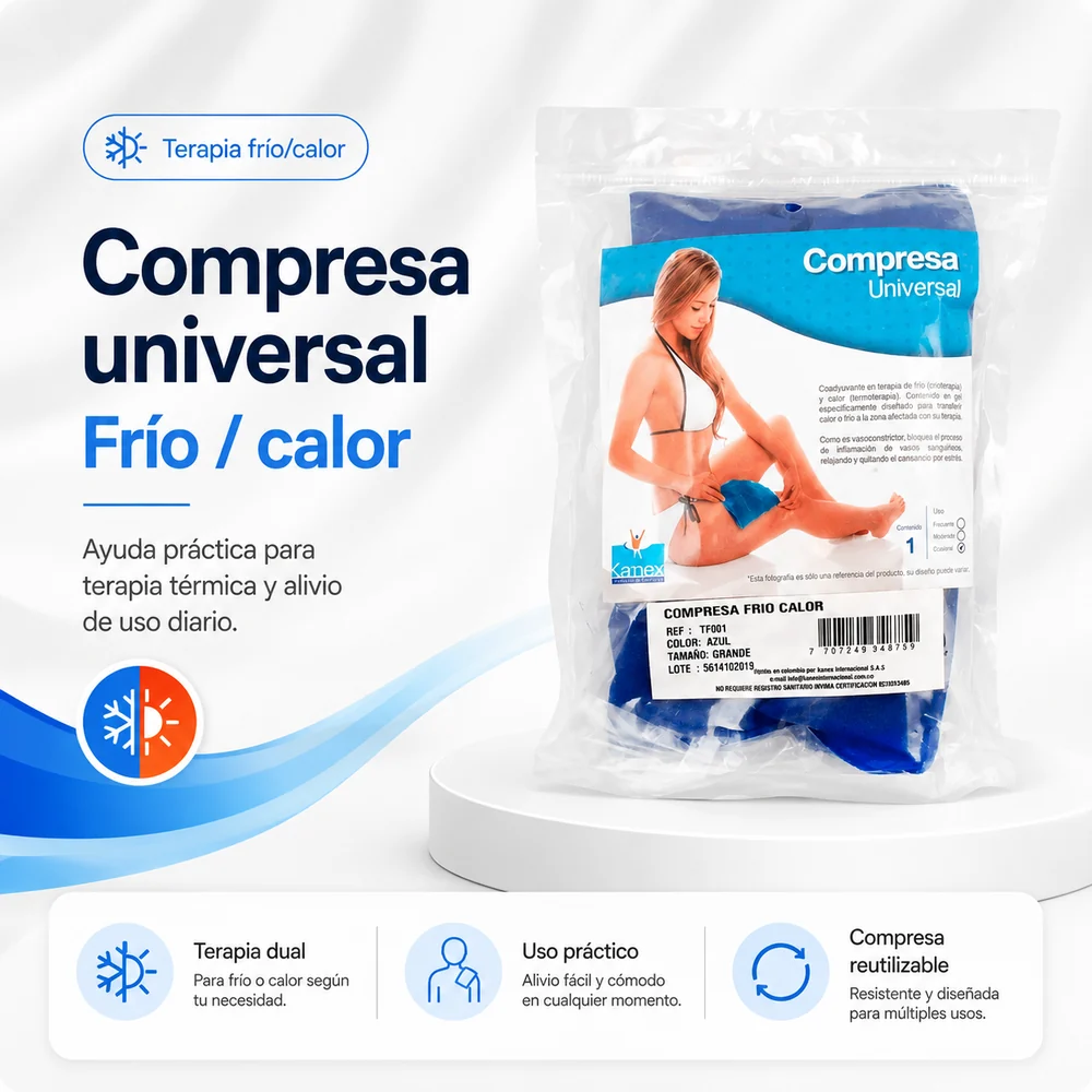 Compresa Frio Calor Grande Unidad Kamex — Insumos médicos