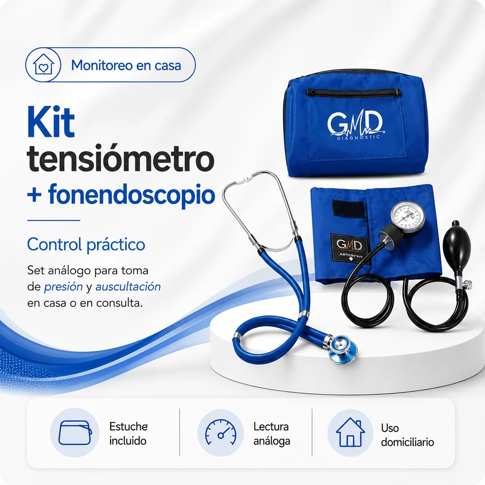 KIT de Tensiometro + Fonendo Azul Cielo GMD50-RP-ST13 — Equipos médicos