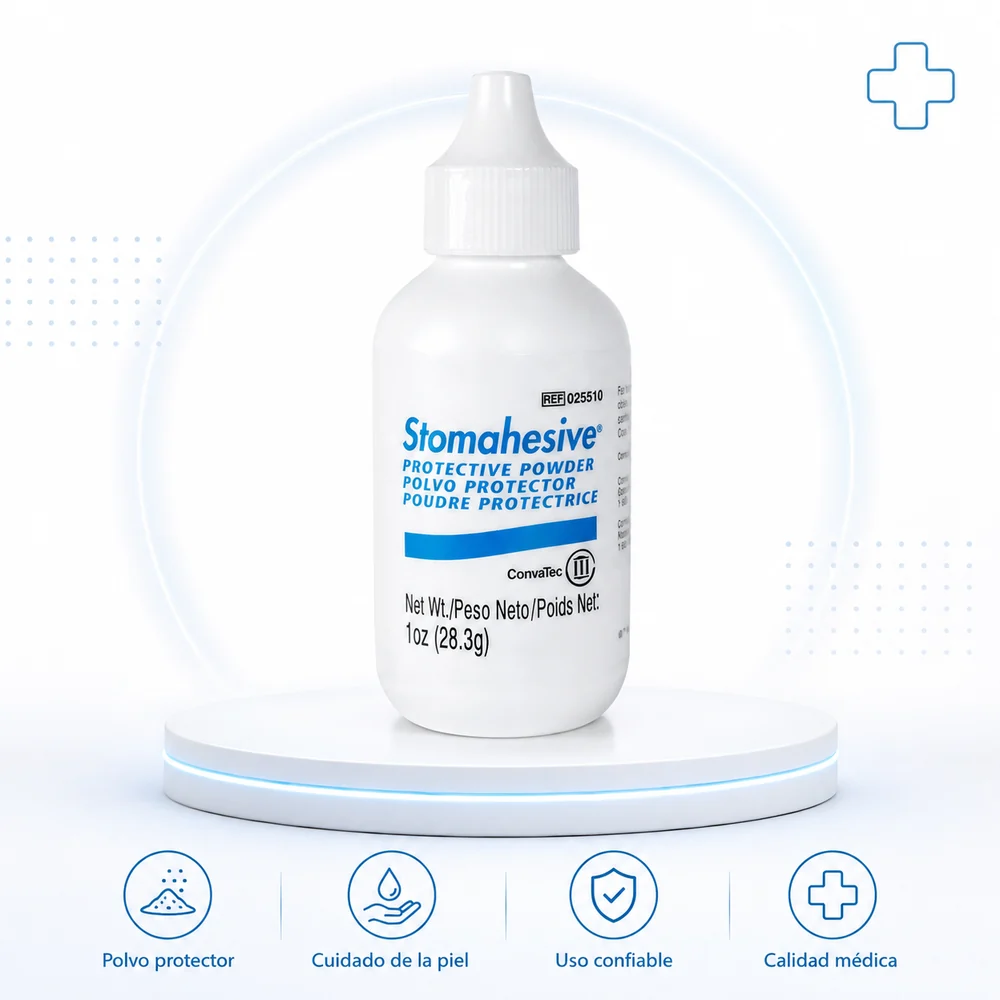 POLVO STOMAHESIVE PROTECTOR DE PIEL PERIOSTOMAL FRASCO X 28.3g UNIDAD — Adulto mayor