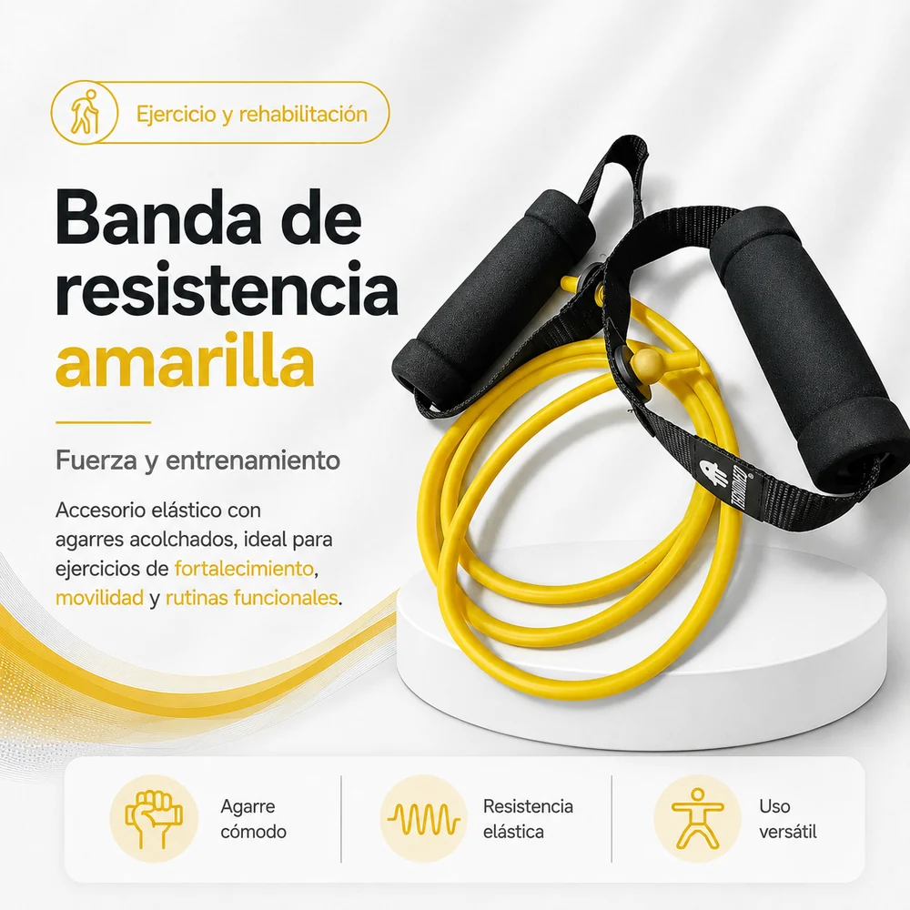 Ejercitador de Tubing 128 CM Amarillo — Movilidad
