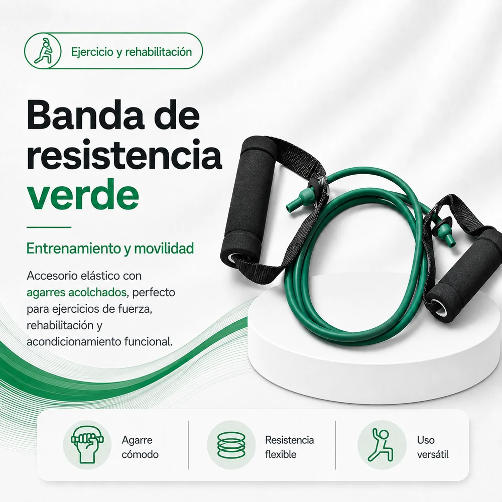 Ejercitador de Tubing 128CM Verde — Movilidad