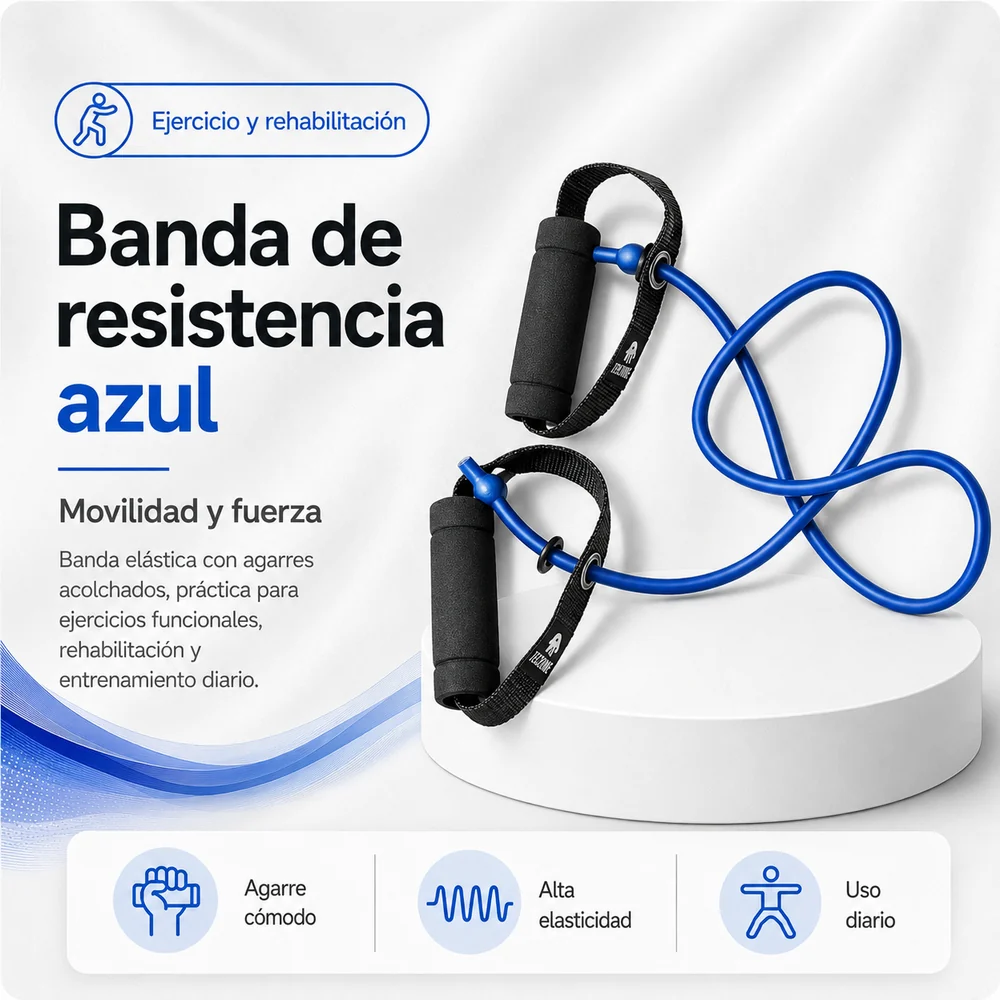 Ejercitador Tubing 128CM Azul — Movilidad