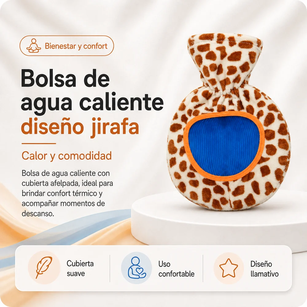 Bolsa para Agua Caliente/fria PVC Niños + Funda 1 Litro Inverfarma — Insumos médicos