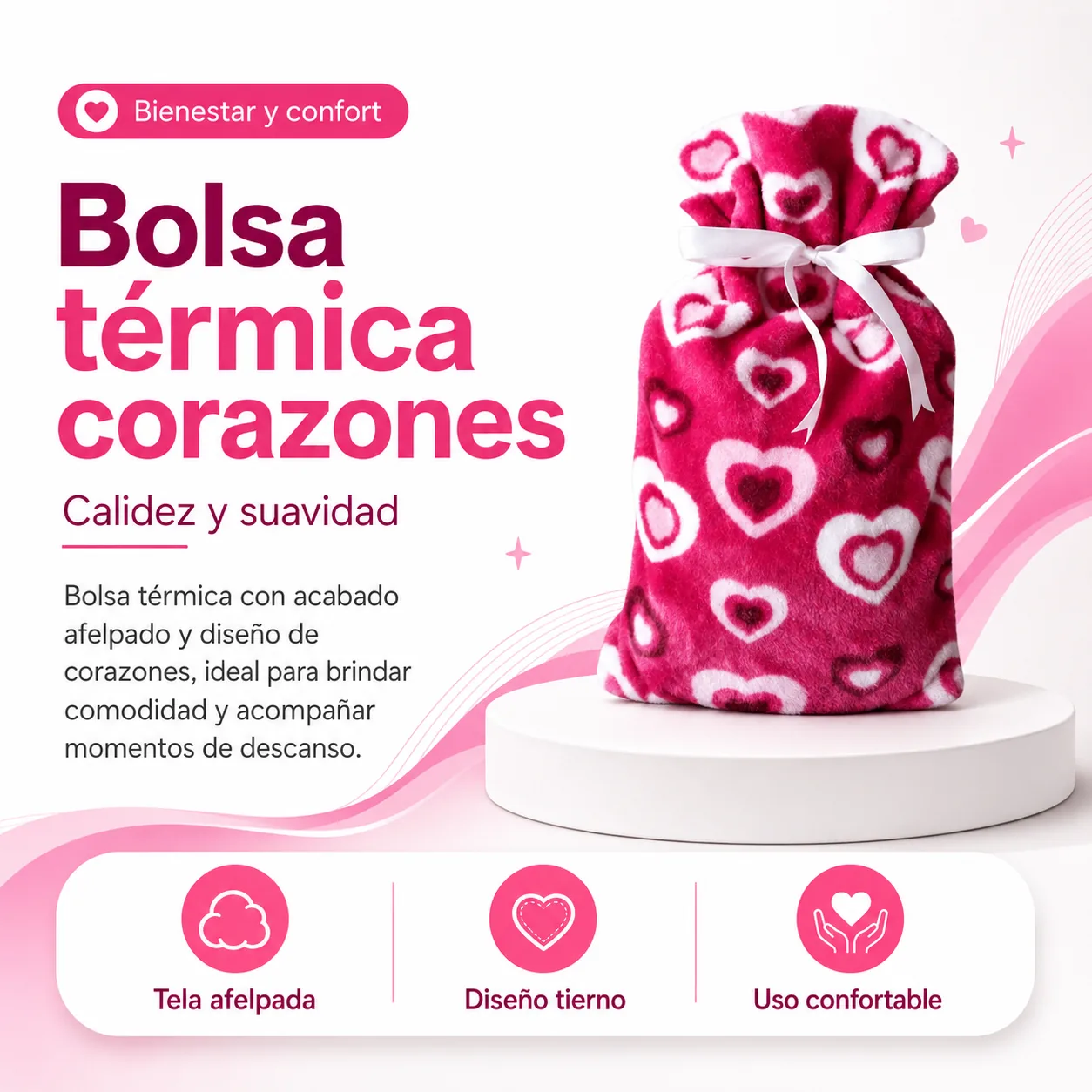 Bolsa Agua PVC 2 L Itros con Funda — Insumos médicos