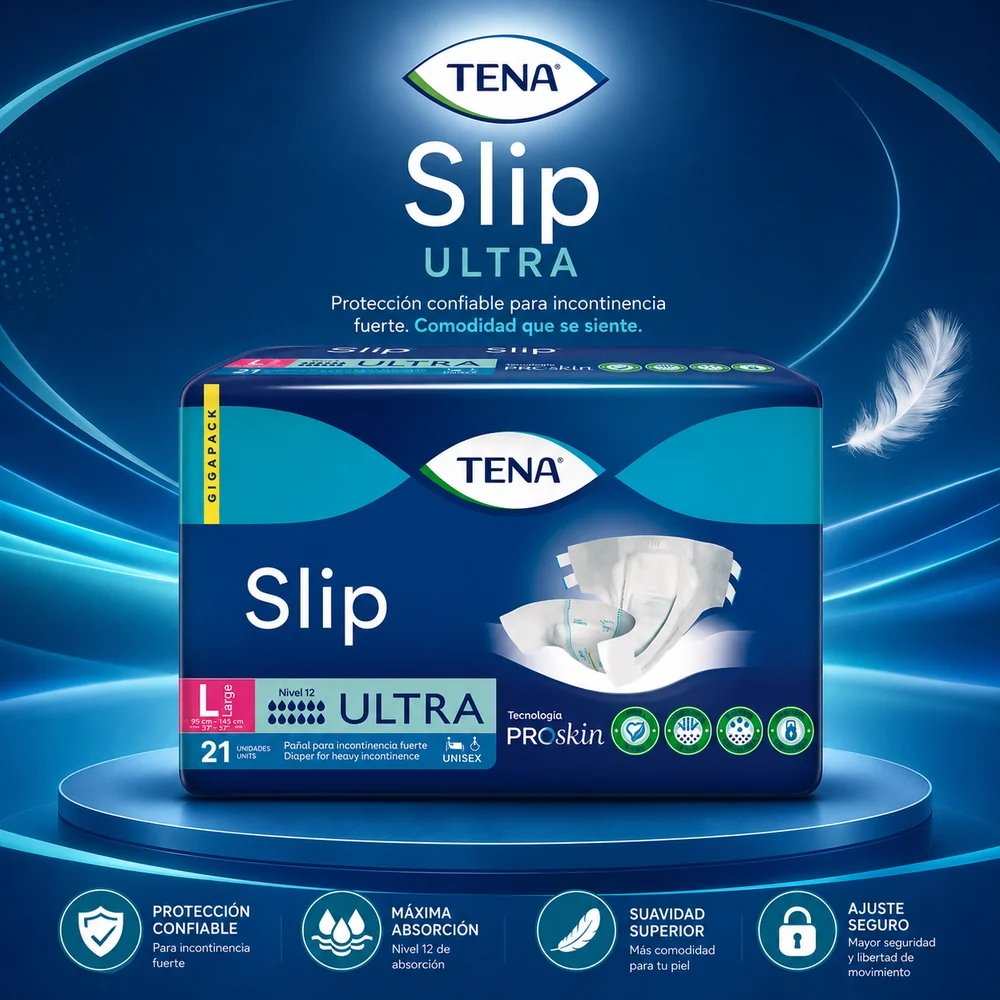 Pañal Tena Slip Ultra Talla L x 21 UND — Adulto mayor