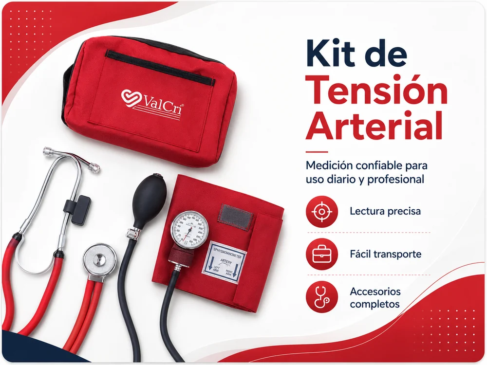 KIT Tensiómetro Aneroide + Fonendoscopio Marca Valcry — Equipos médicos