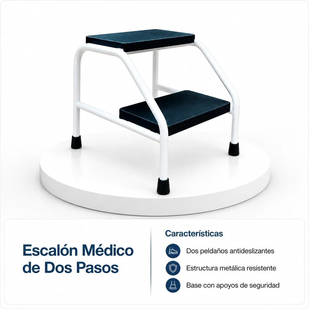 Escalerilla Dos Pasos Cromada — Movilidad