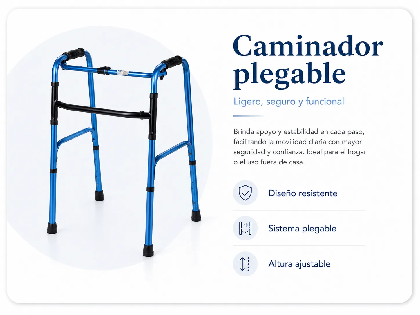 Caminador Estandar REF FT401B — Movilidad