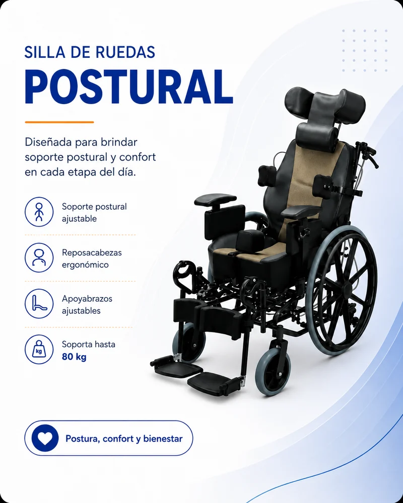 Silla de Ruedas Neurologica para Adulto PH5002 — Movilidad