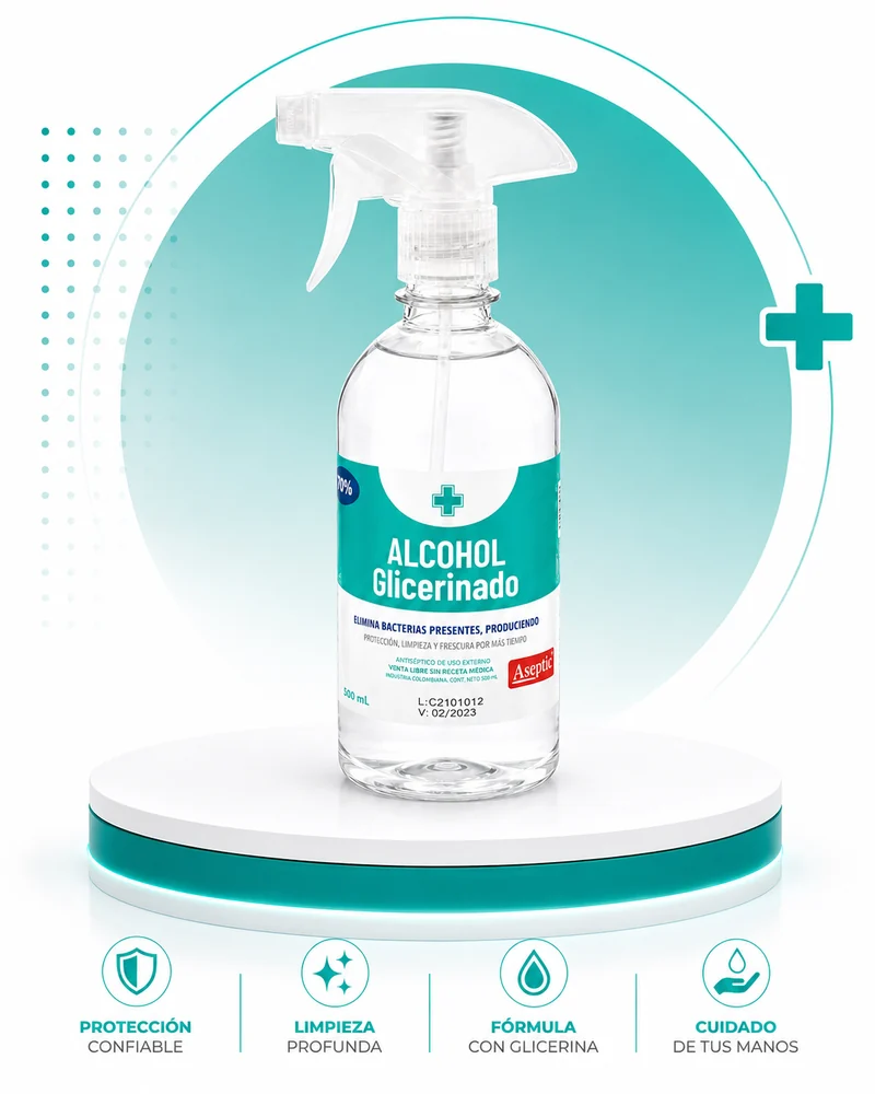 Alcohol Glicerinado * 500ML — Insumos médicos