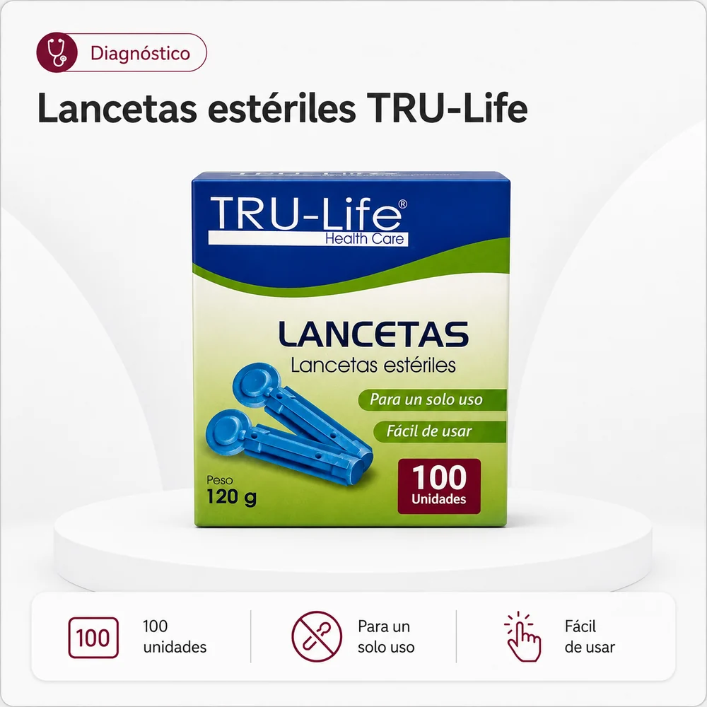 Lanceta Esteril Tru-life Caja x 100 Unidades — Insumos médicos