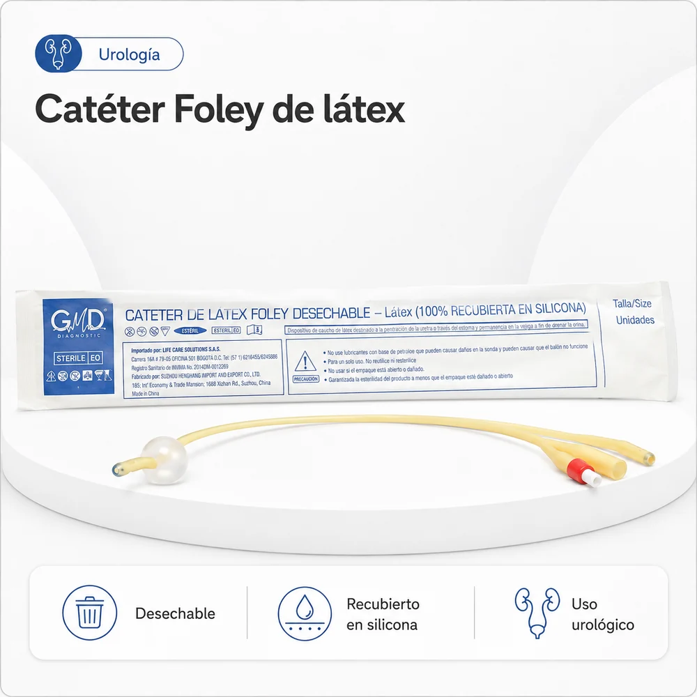 Sonda Foley 2 Vias FR 16 — Insumos médicos