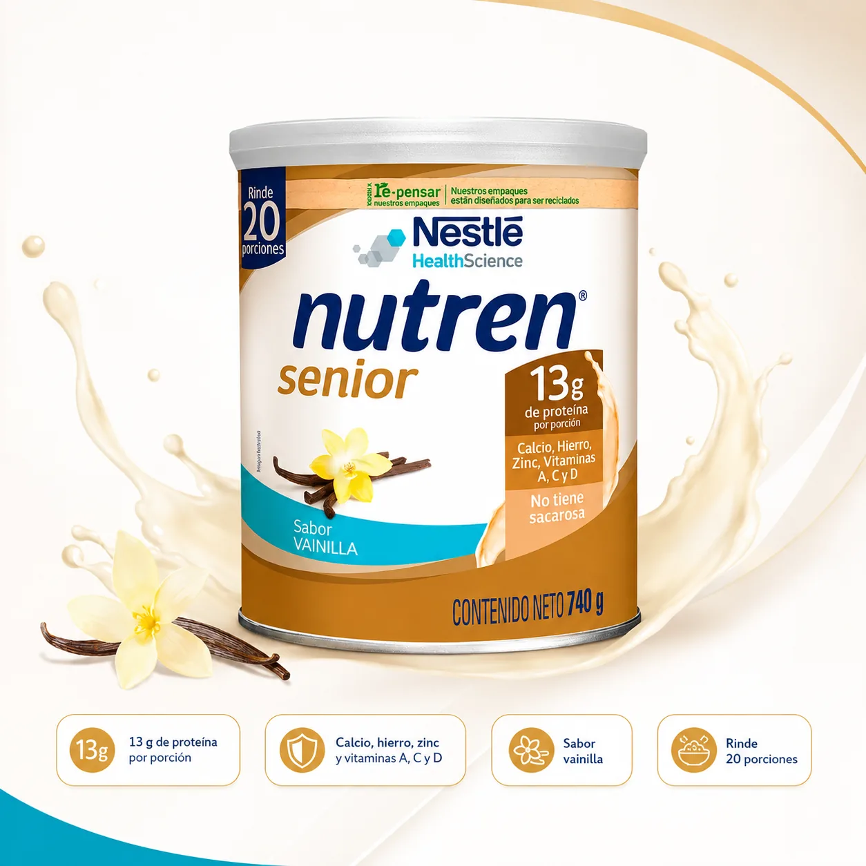 Nutren Senior Polvo Lata x 740 GR — Nutricionales