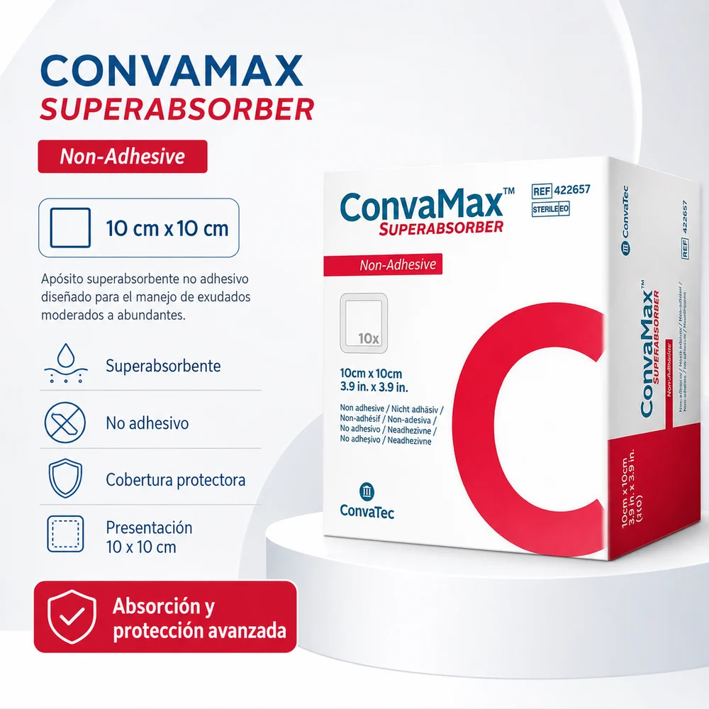 Convamax Subapas NO Adhesivo 10X10CM Unidad — Ostomía y cuidado de heridas