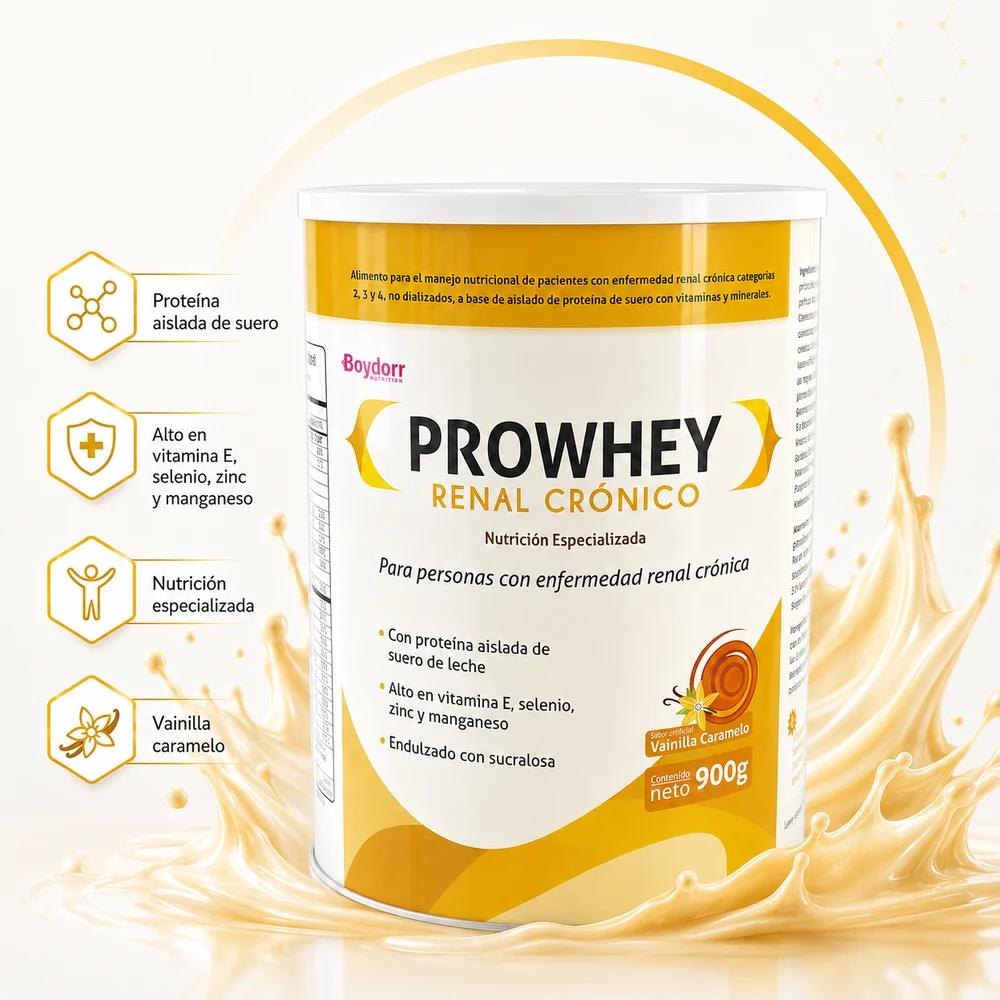 Prowhey Renal Cronico Sabor Vainilla Caramelo Lata x 900 GR — Nutricionales