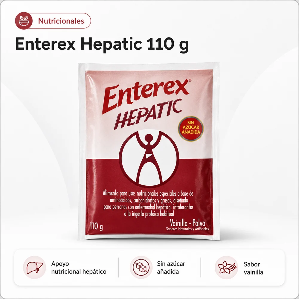 ENTEREX HEPATIC POLVO SOBRE X 110gr — Nutricionales