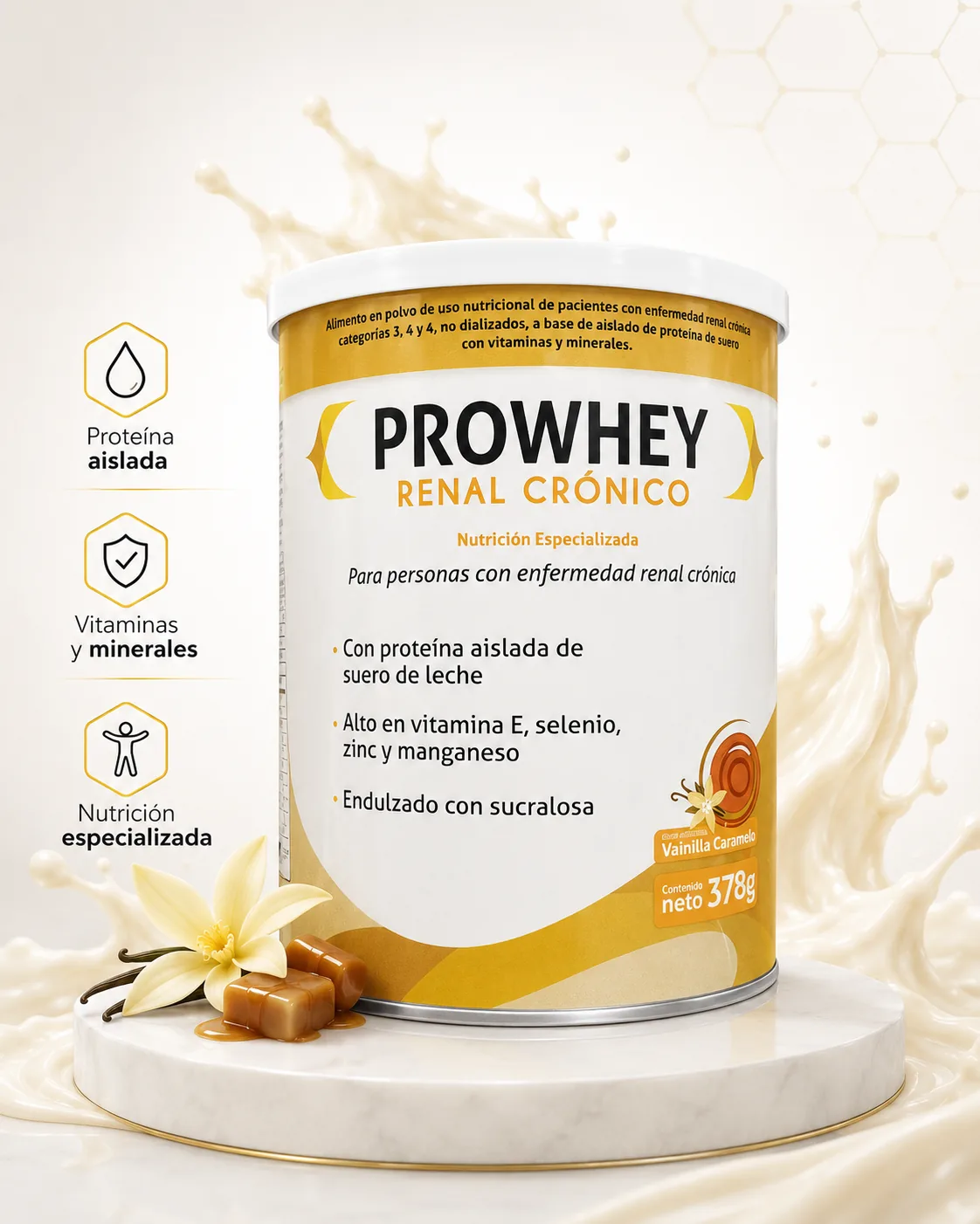 Prowhey Renal Cronico Vainilla x 378GR — Nutricionales