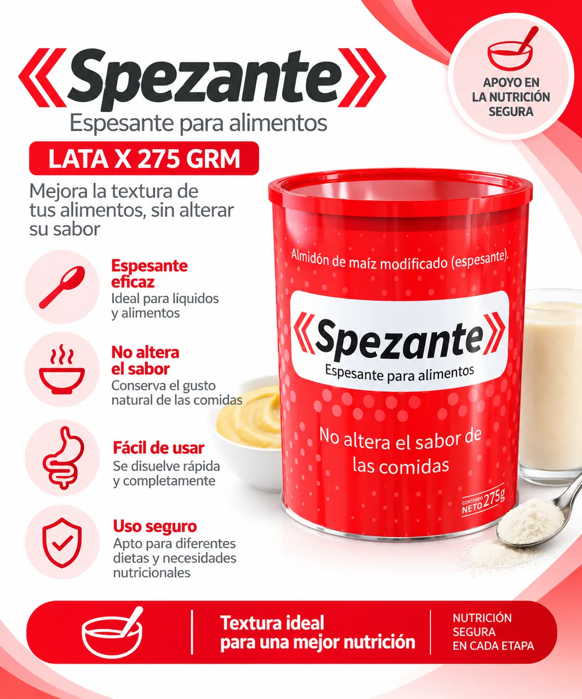 Spezante Espesante Lata x 275 Grm — Nutricionales