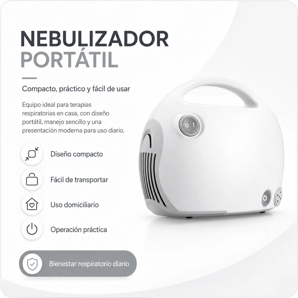 Compresor Nebulizador Yuwell REF.403T — Equipos médicos