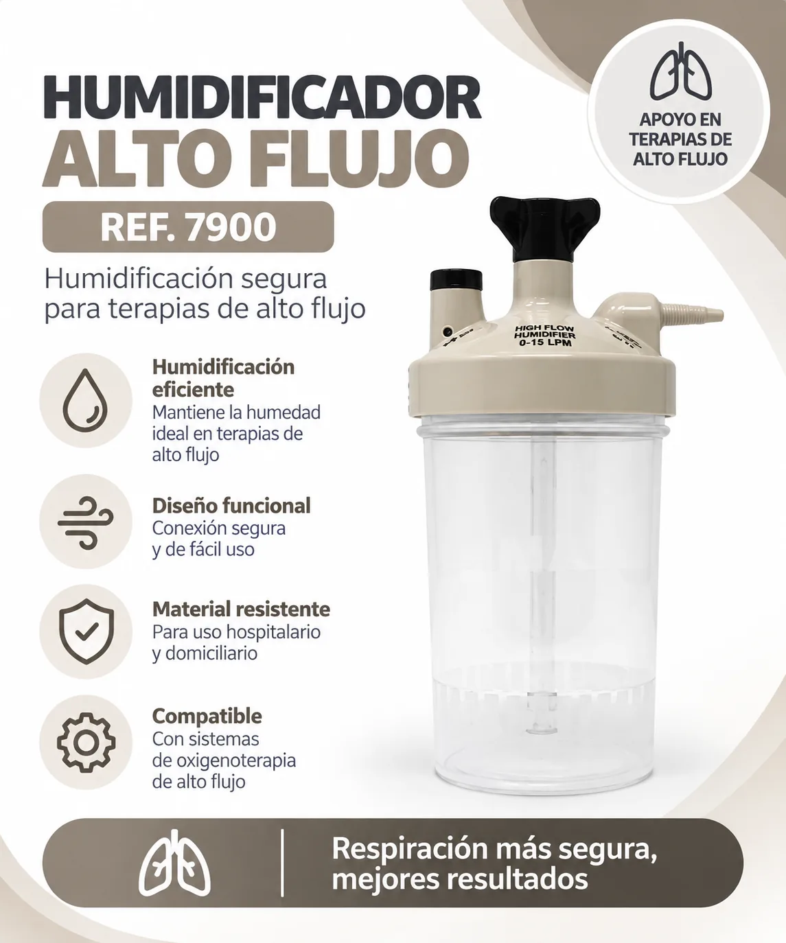 Humidificador Alto Flujo REF.7900 — Farmi Ahorro