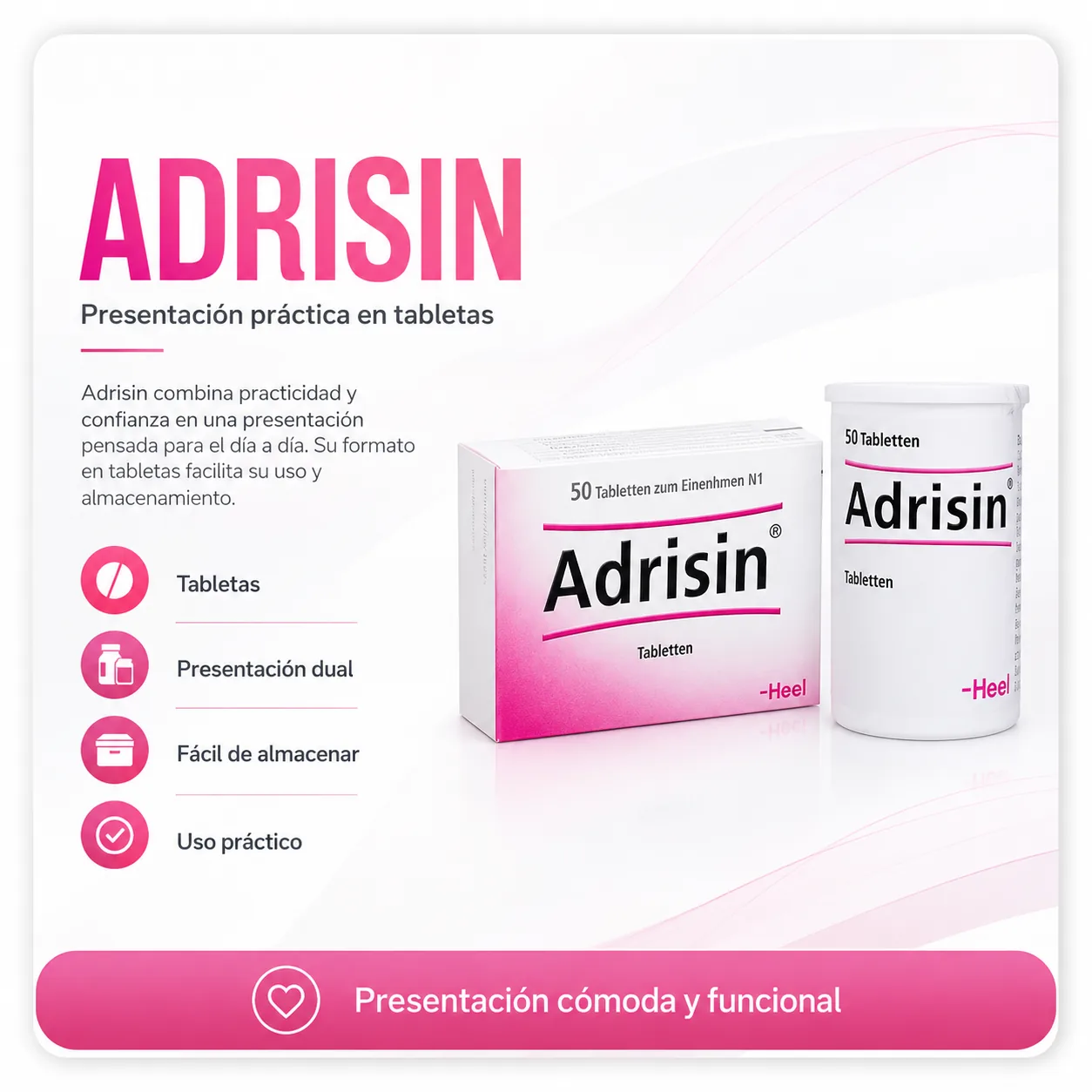 Adrisin Heel Frasco x 50 Tabletas — Terapia respiratoria