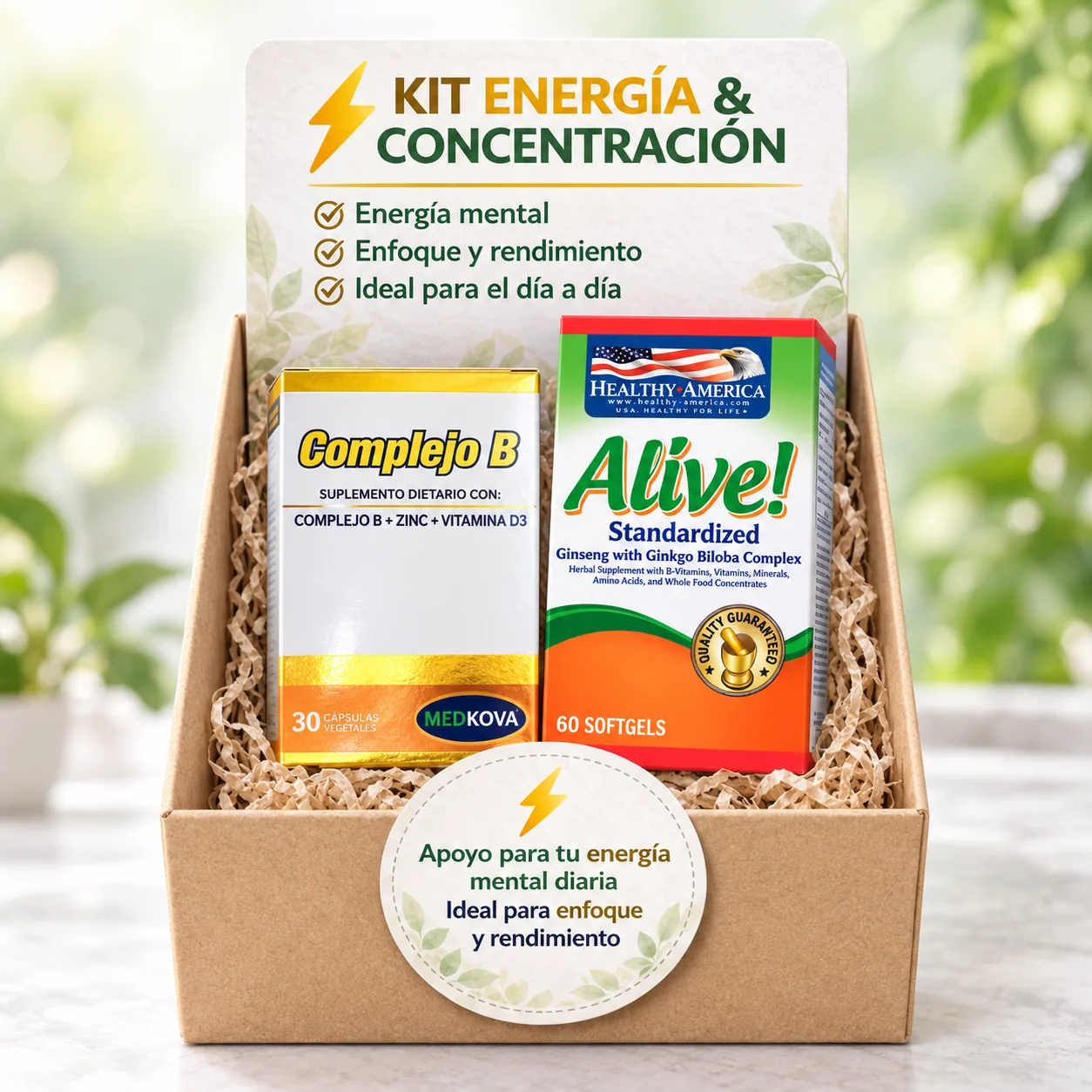 KIT Energía & Concentración — Adulto mayor