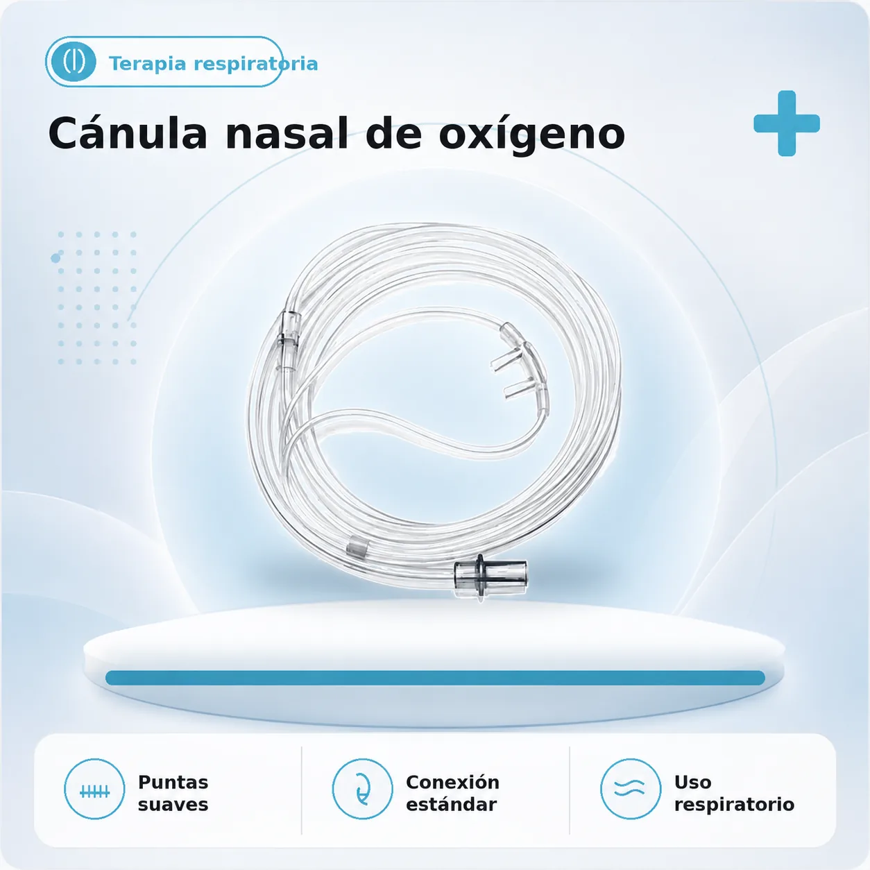 Canula Nasal Pediatrica de 2.10 Metros — Terapia respiratoria