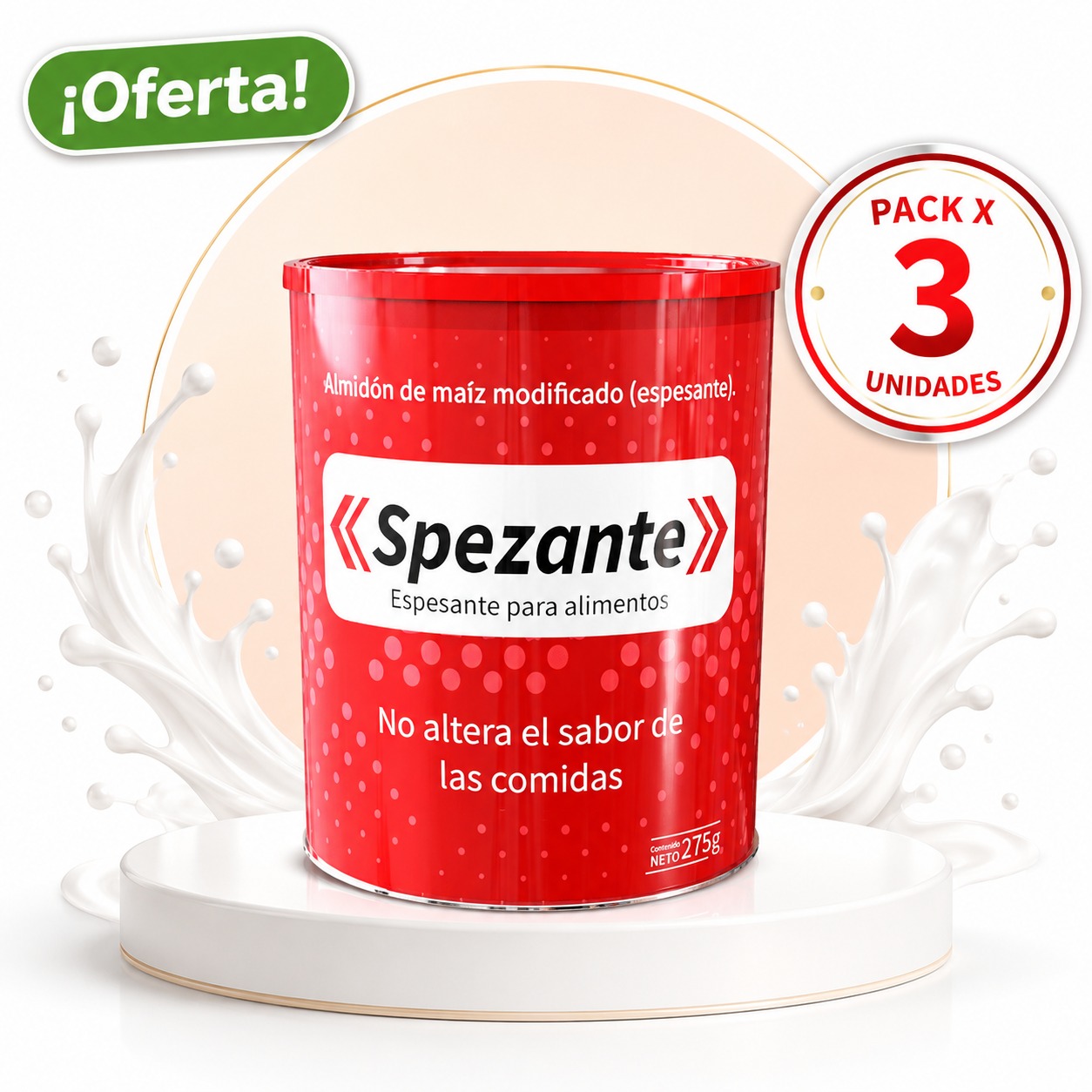 SPEZANTE ESPESANTE LATA X 275 GR OFERTA PACK X 3 UNIDADES